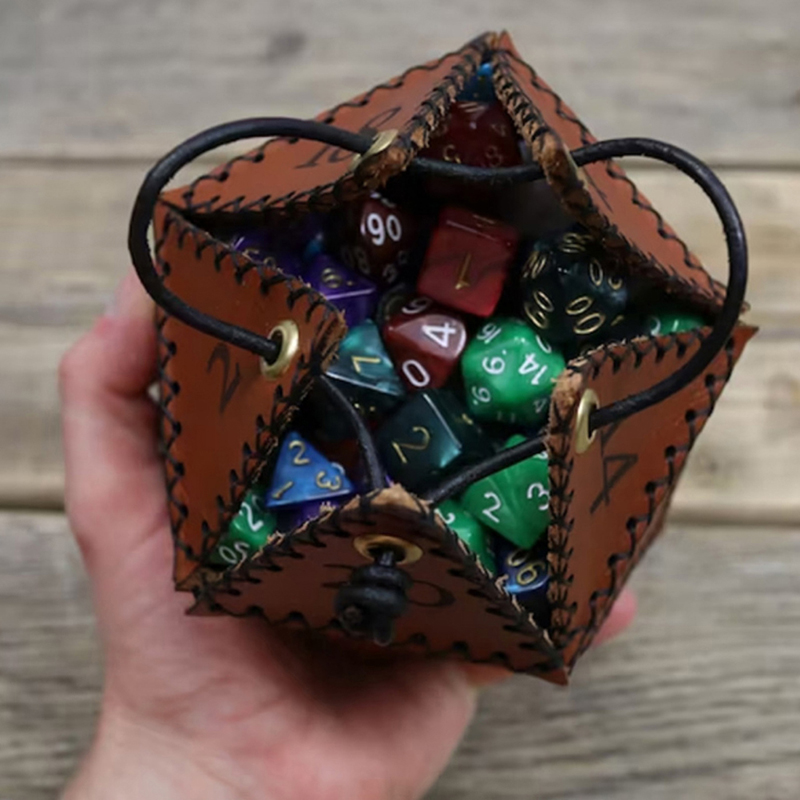 Leatherwork Ideas - Новая кожаная сумка для костей D20,