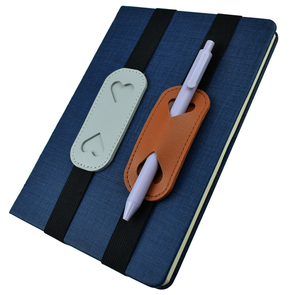 Leather Work Notebook - Эластичный держатель для ручек из искусственной