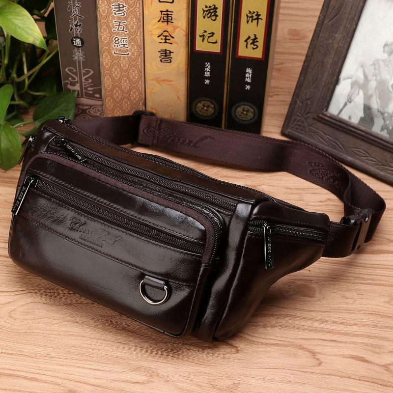 Leatherwork Belt - Мужская поясная поясная сумка, нагрудная сумка