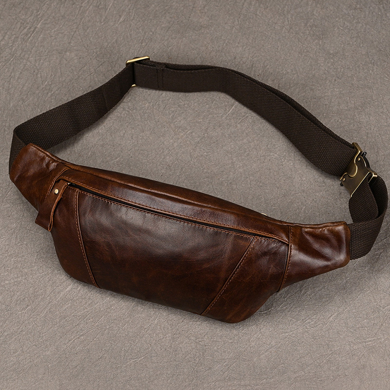 Leatherwork Belt - Мужские кожаные нагрудные сумки через плечо,
