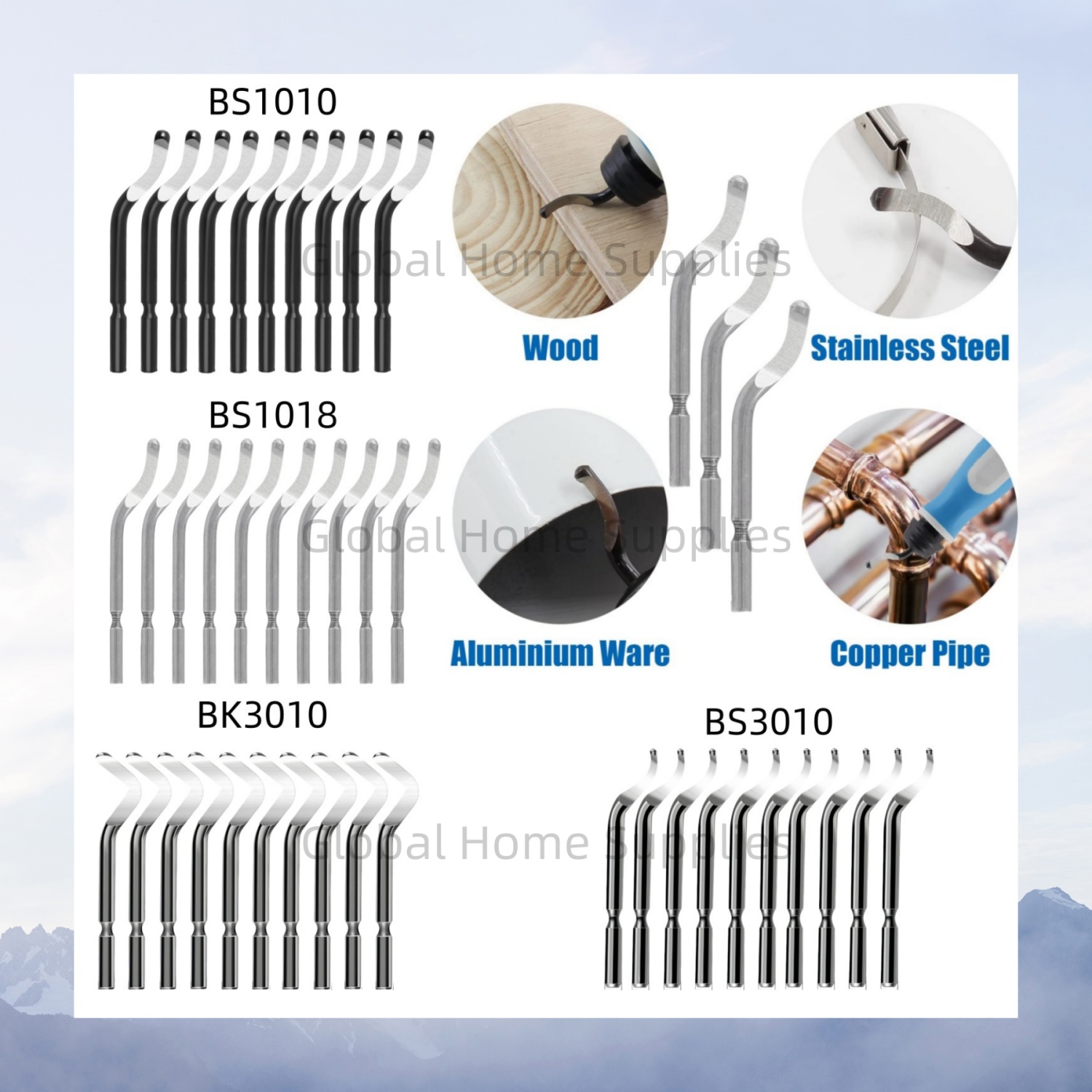 Swivel Knife Tool - 10 шт. лезвия для снятия заусенцев