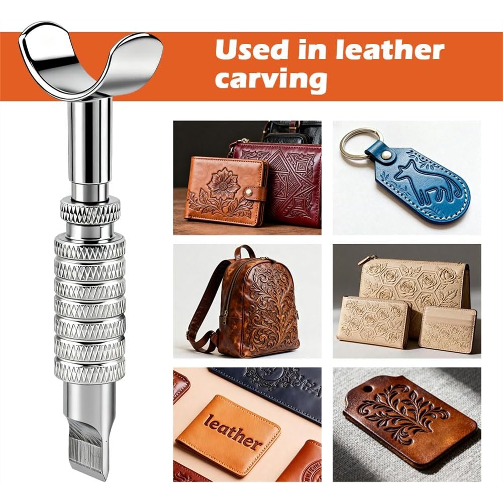 Swivel Knife Tool - Кожаный вращающийся нож, регулируемый, для гравировки