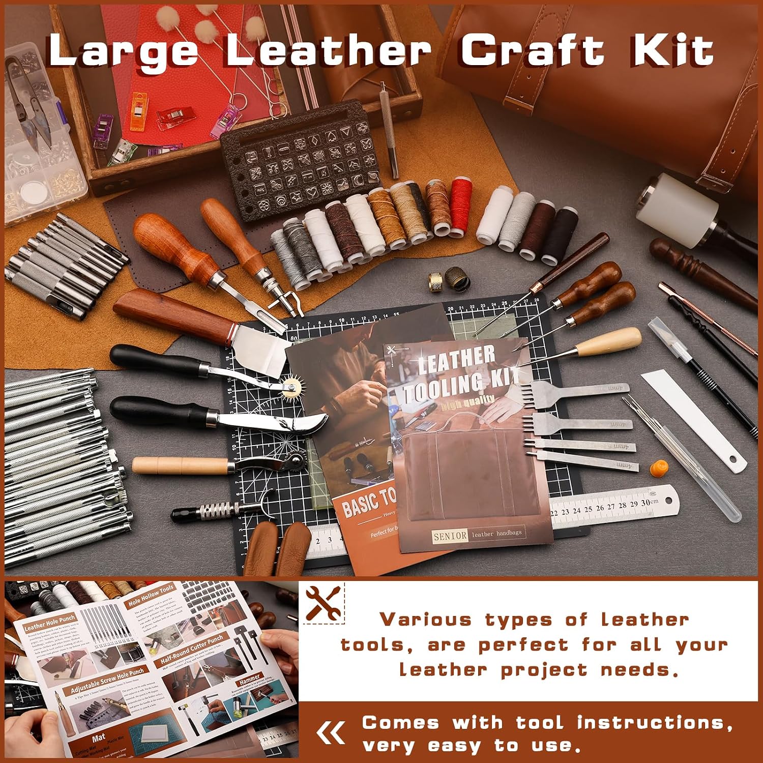 Набор инструментов для работы  – обзор и цена Leatherwork Tools